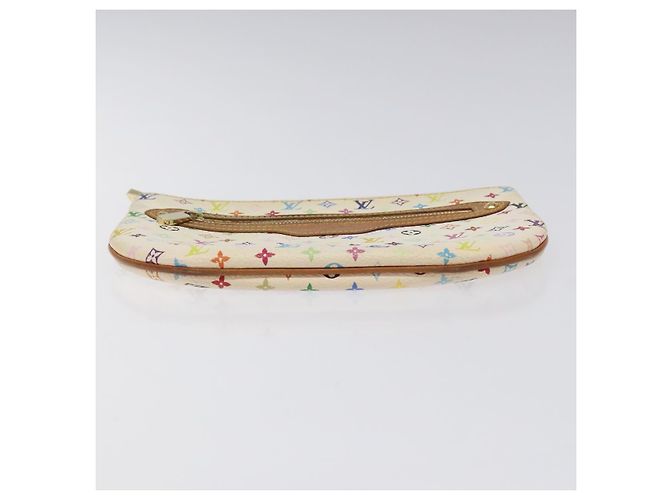 LOUIS VUITTON Monogram Multicolor Pochette GM Pouch White M60027 LV Auth hk2317 - view 6