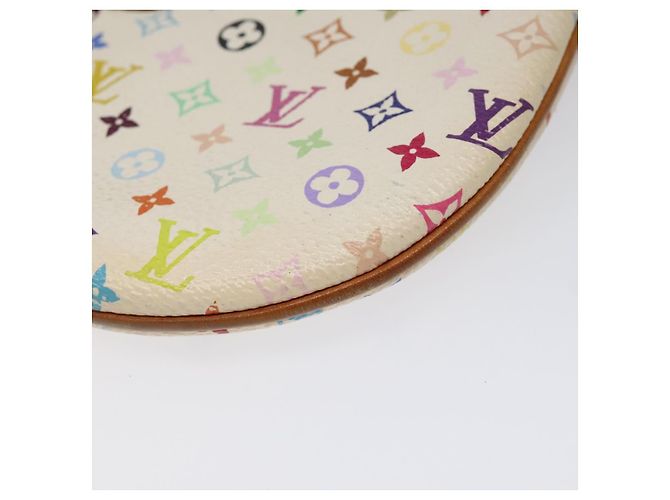 LOUIS VUITTON Monogram Multicolor Pochette GM Pouch White M60027 LV Auth hk2317 - view 7