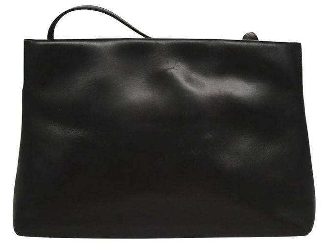Borsa a Spalla Salvatore Ferragamo in Pelle Nera Oro Auth BA1003 Nero D'oro - vista 3