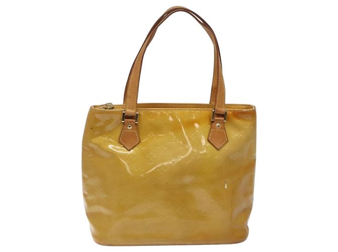 LOUIS VUITTON Monogram Vernis Borsa a Mano Houston Beige M91004 LV Auth hk2355 - vista 13