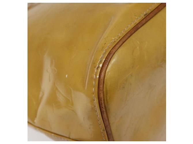 LOUIS VUITTON Monogram Vernis Borsa a Mano Houston Beige M91004 LV Auth hk2355 - vista 16