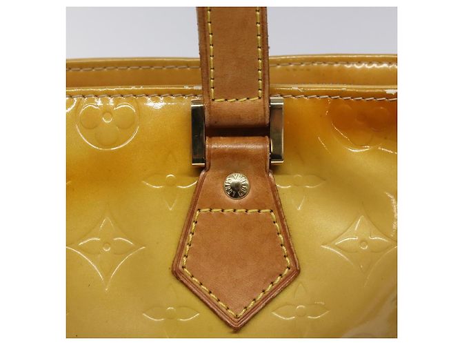 LOUIS VUITTON Monogram Vernis Borsa a Mano Houston Beige M91004 LV Auth hk2355 - vista 17