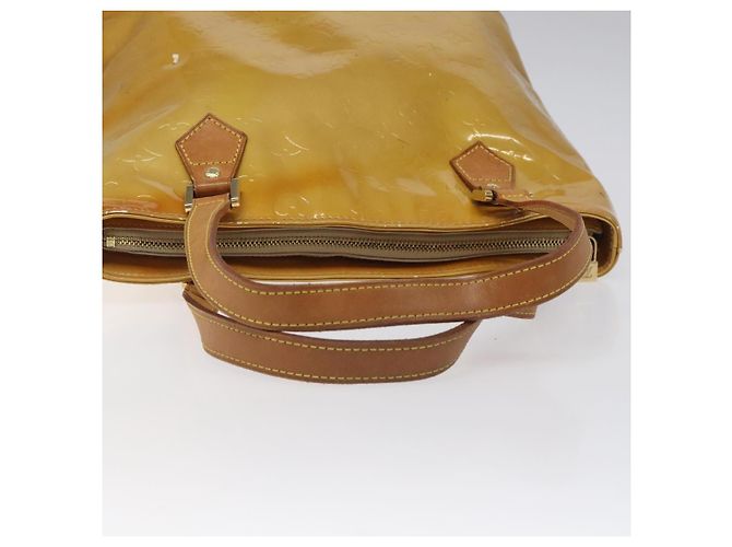 LOUIS VUITTON Monogram Vernis Borsa a Mano Houston Beige M91004 LV Auth hk2355 - vista 8