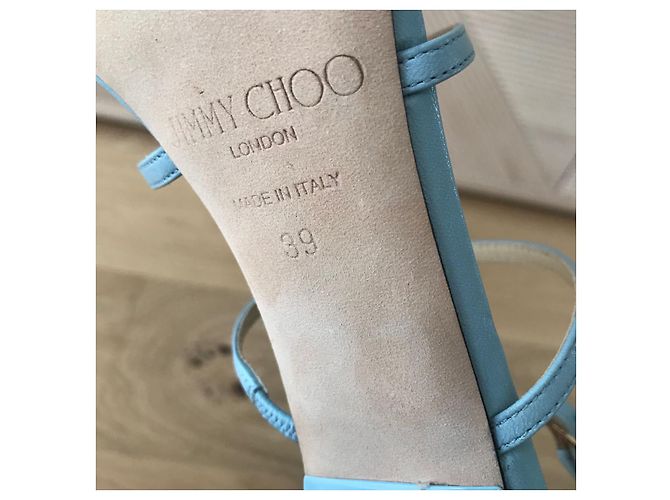 Sandali JIMMY CHOO T.EU 39 Pelle Blu - vista 5