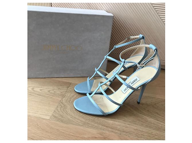Sandali JIMMY CHOO T.EU 39 Pelle Blu - vista 6