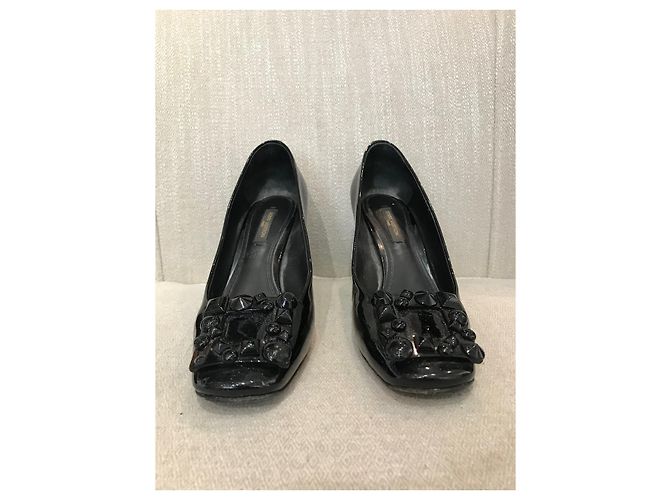LOUIS VUITTON Absätze T.EU 37 Lackleder Schwarz - Ansicht 3