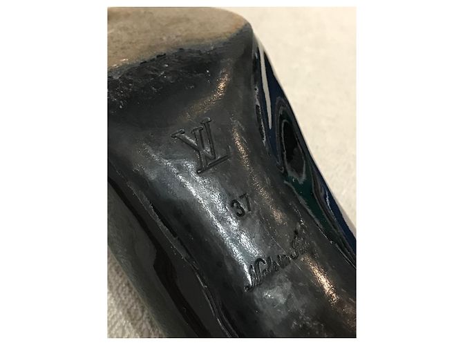 LOUIS VUITTON Absätze T.EU 37 Lackleder Schwarz - Ansicht 5