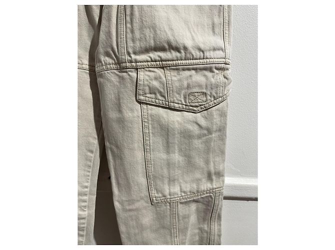 ISABEL MARANT ETOILE Jeans T.FR 34 Algodón Beige - vista 3