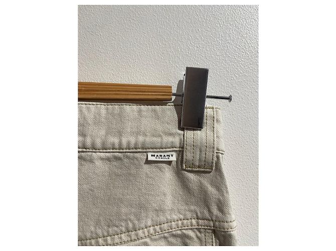 ISABEL MARANT ETOILE Jeans T.FR 34 Algodón Beige - vista 7