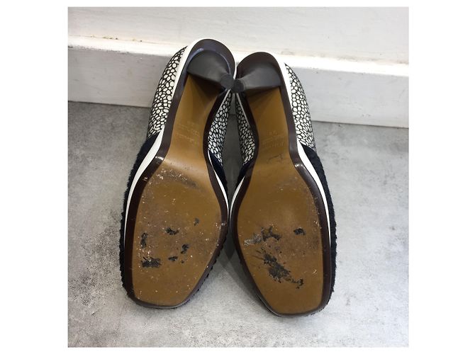 FENDI Stiefeletten T.EU 38 Leder Schwarz - Ansicht 6