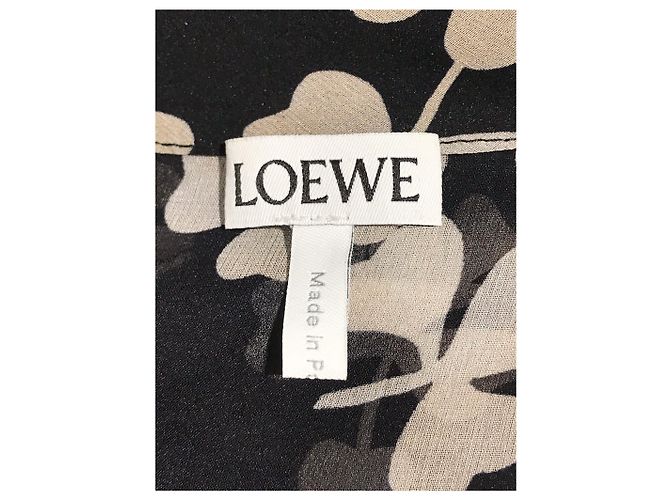 LOEWE Kleid T.International M Seide Schwarz - Ansicht 5