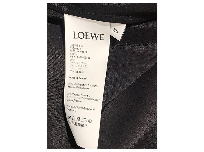 LOEWE Kleid T.International M Seide Schwarz - Ansicht 6