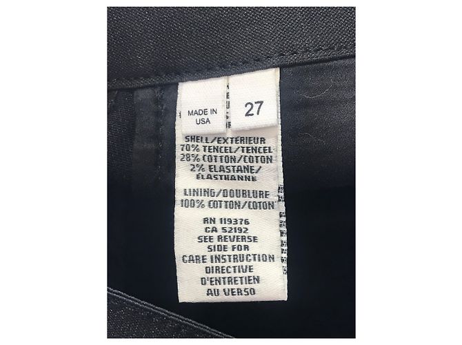 HELMUT LANG Pantalones T.International S Algodón Negro - vista 6
