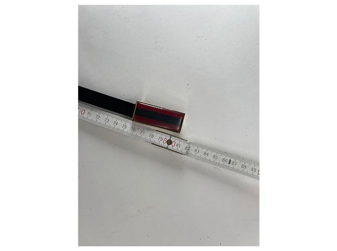 Vintage Gucci Ledergürtel schwarz - Ansicht 3
