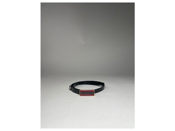 Vintage Gucci Ledergürtel schwarz - Ansicht 6