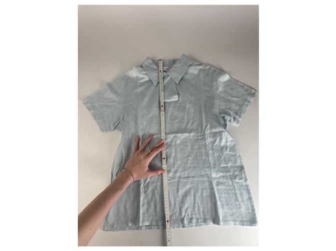 Polo vintage Dior azzurro chiaro M Blu - vista 14
