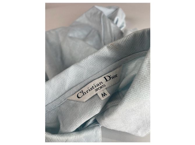 Polo vintage Dior azzurro chiaro M Blu - vista 8