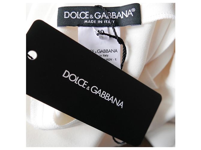 Top de crepé con volantes Dolce & Gabbana Crudo - vista 5