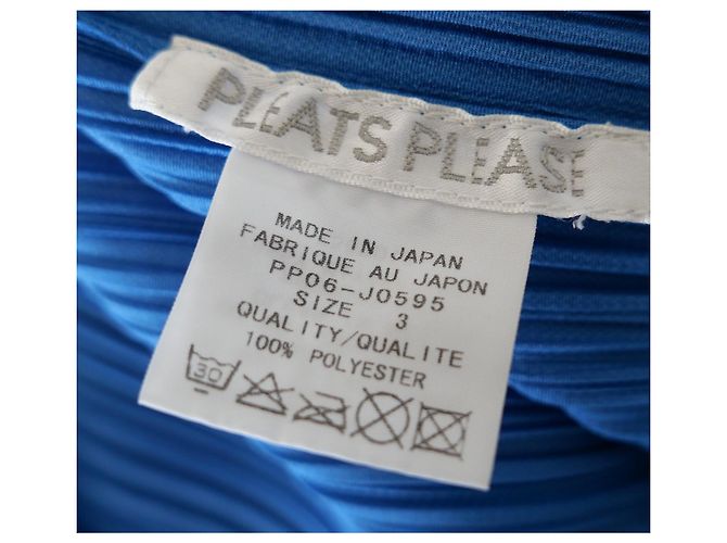 Issey Miyake Pleats Please blaue Schichtjacke - Ansicht 5