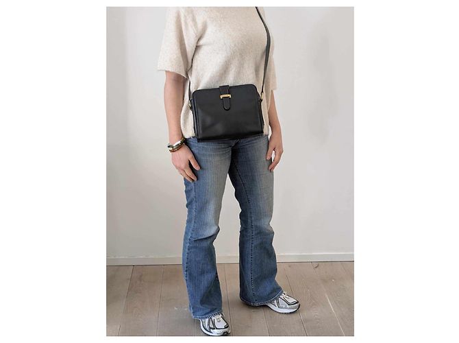 Borsa Céline in pelle blu notte Blu navy - vista 10
