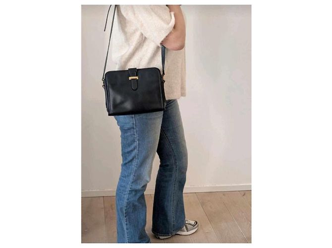 Borsa Céline in pelle blu notte Blu navy - vista 11