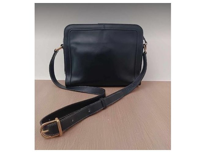 Borsa Céline in pelle blu notte Blu navy - vista 4