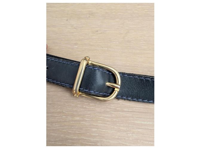 Borsa Céline in pelle blu notte Blu navy - vista 7