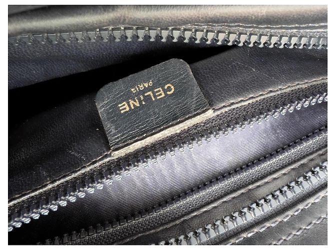 Borsa Céline in pelle blu notte Blu navy - vista 8