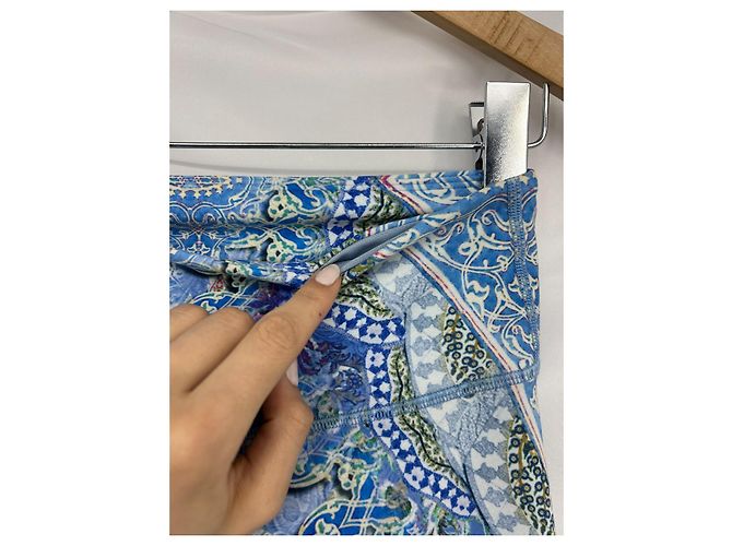 Leggings estampados Camilla de cintura alta Blanco Multicolor Amarillo Azul claro Azul oscuro - vista 11