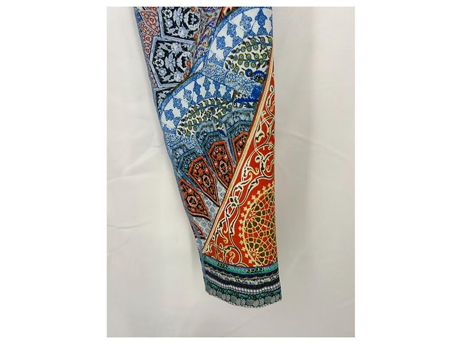 Leggings estampados Camilla de cintura alta Blanco Multicolor Amarillo Azul claro Azul oscuro - vista 9
