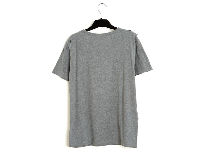 Miu Miu 2017 Graues Top FR38 Graues Jersey Rüschenshirt UK10 US8 Neu - Ansicht 5