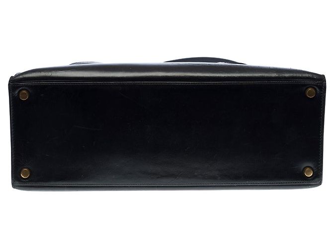 Hermès Sac HERMES Kelly 32 en Cuir Noir - 102606 - vue 10