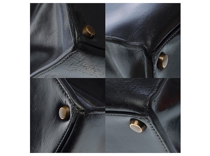 Hermès Sac HERMES Kelly 32 en Cuir Noir - 102606 - vue 11