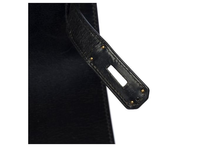 Hermès Sac HERMES Kelly 32 en Cuir Noir - 102606 - vue 7
