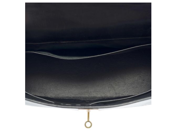 Hermès Sac HERMES Kelly 32 en Cuir Noir - 102606 - vue 8