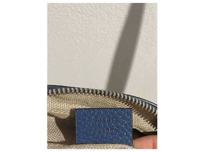 Borse GUCCI T. Pelle Blu - vista 7
