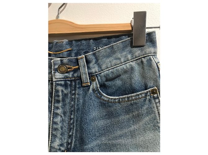Jeans SAINT LAURENT T.US 26 Denim - Jeans Azul - vista 4