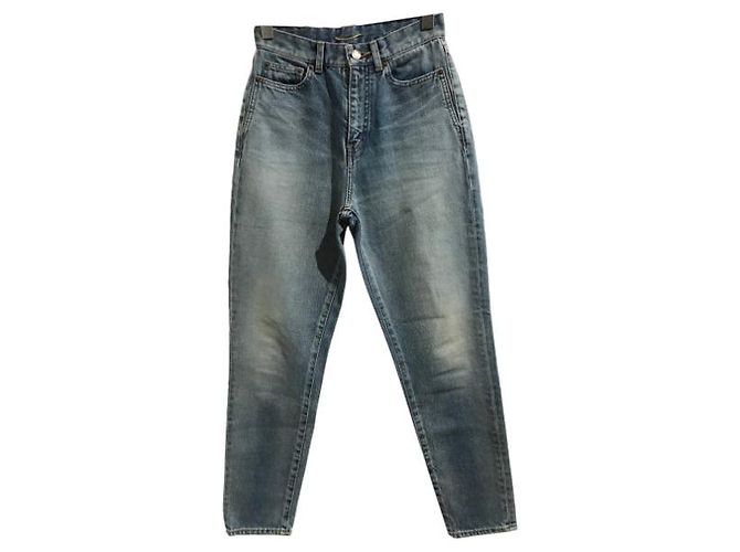 Jeans SAINT LAURENT T.US 26 Denim - Jeans Azul - vista 8