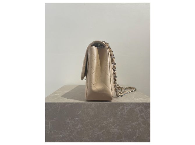 Borse CHANEL T. Pelle Beige - vista 2