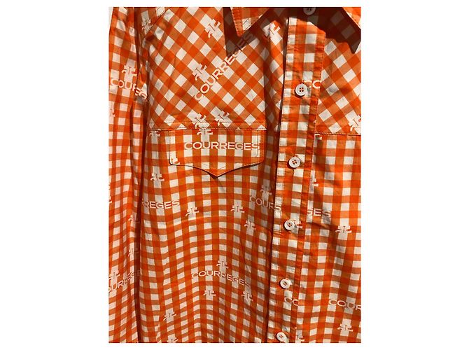 COURREGES Tops T.International M Algodón Naranja - vista 3