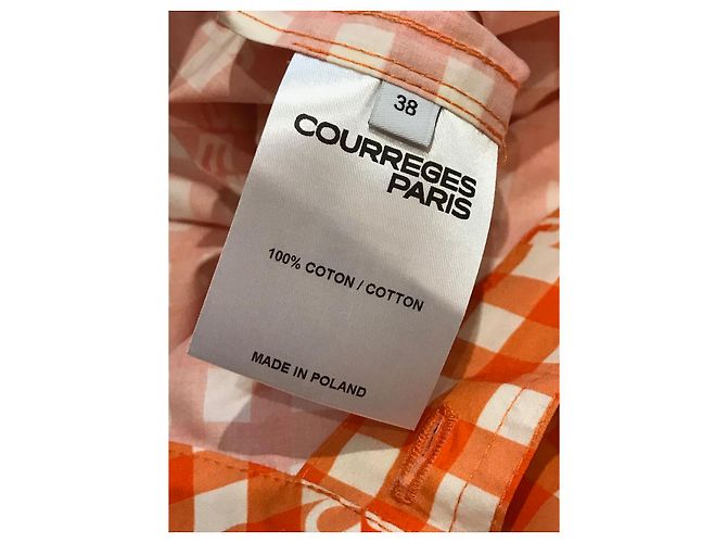 COURREGES Tops T.International M Algodón Naranja - vista 7