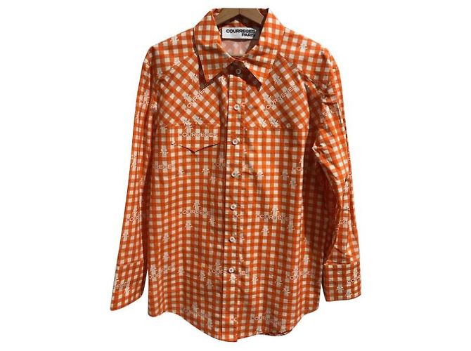 COURREGES Tops T.International M Algodón Naranja - vista 8