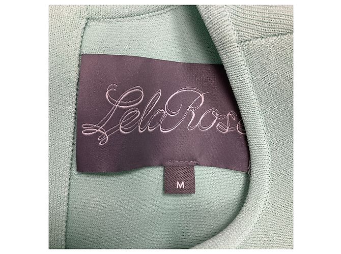 Vestido com barra flare Lela Rose Mint Verde - vista 4