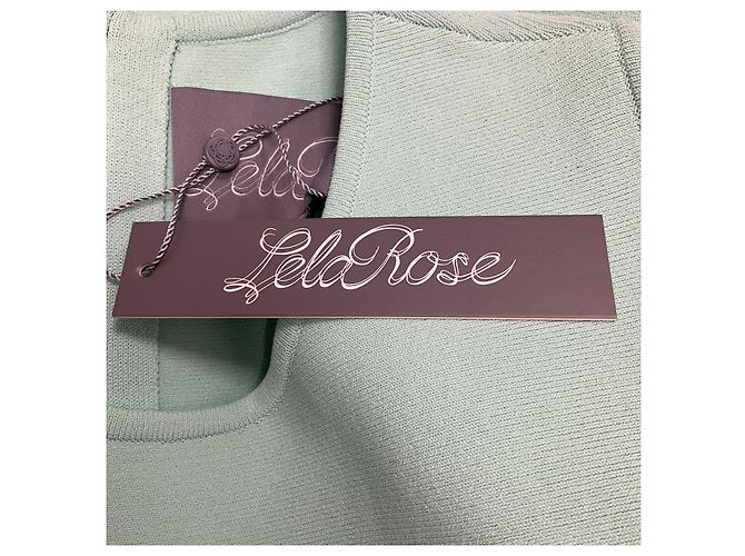 Vestido com barra flare Lela Rose Mint Verde - vista 5