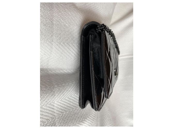 Wallet On Chain Chanel 2.55 Portafoglio a catena così nero - vista 6