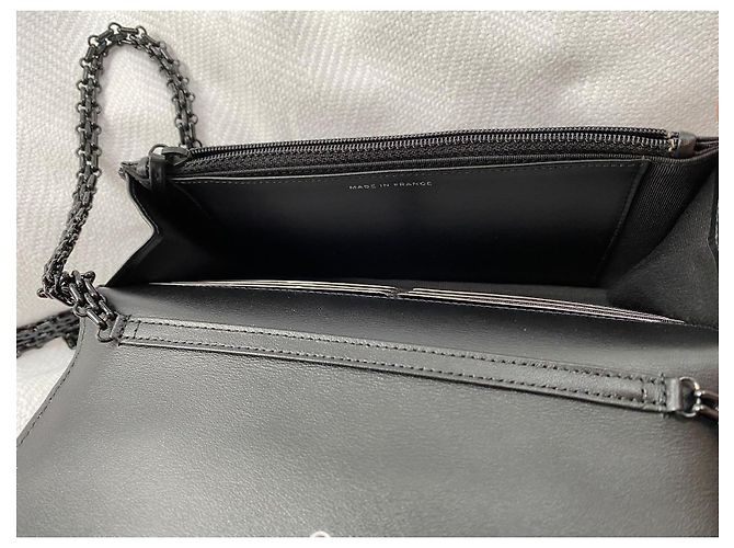 Wallet On Chain Chanel 2.55 Portafoglio a catena così nero - vista 9