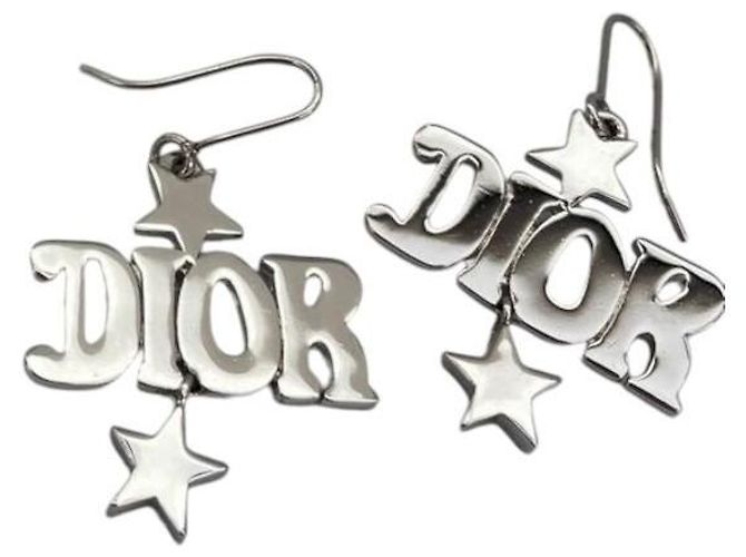 Orecchini pendenti in argento stella Christian Dior - vista 3
