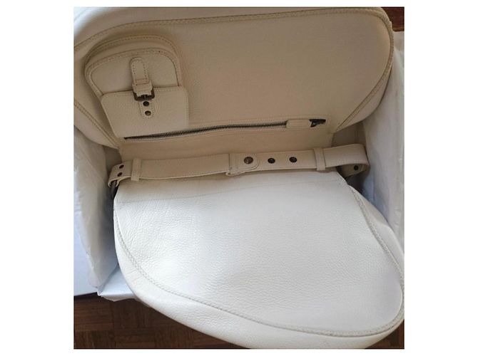 Borsa Dior in pelle bianca Bianco - vista 7