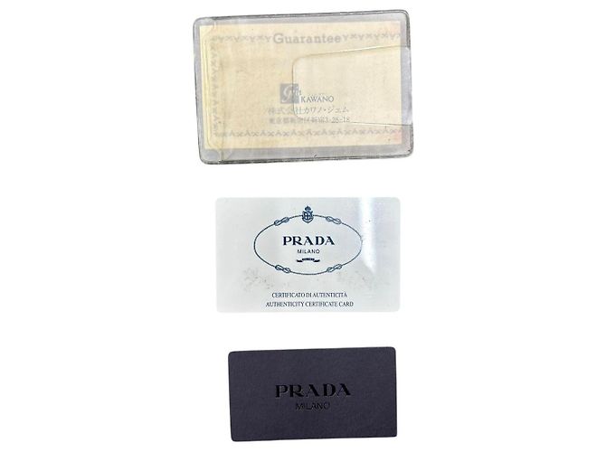 Borsa a tracolla piccola in nylon tessuto nero con logo Prada - vista 8
