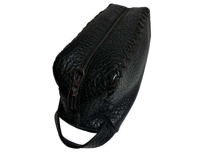 Borsa a pochette in pelle Bottega Veneta Nero - vista 4